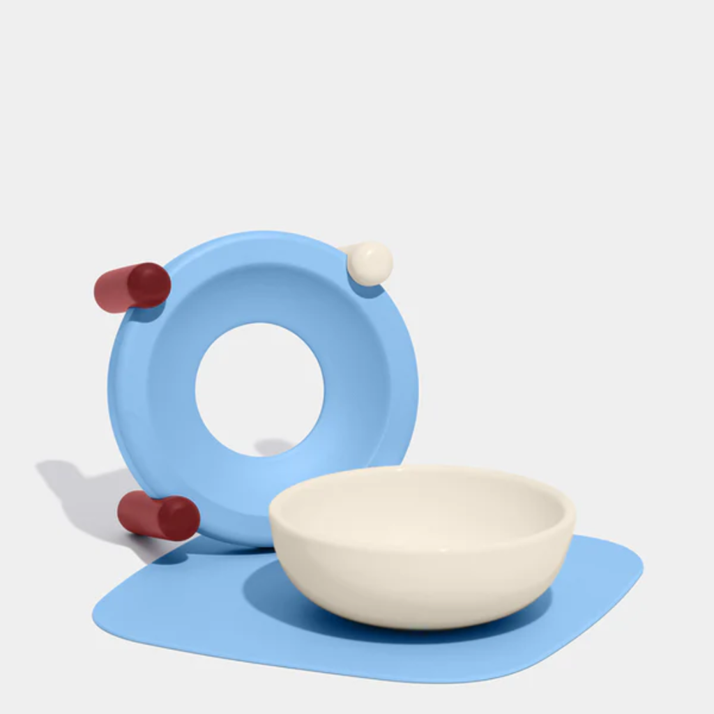 Vetreska Mist and Merlot Ceramic Bowl for Pets