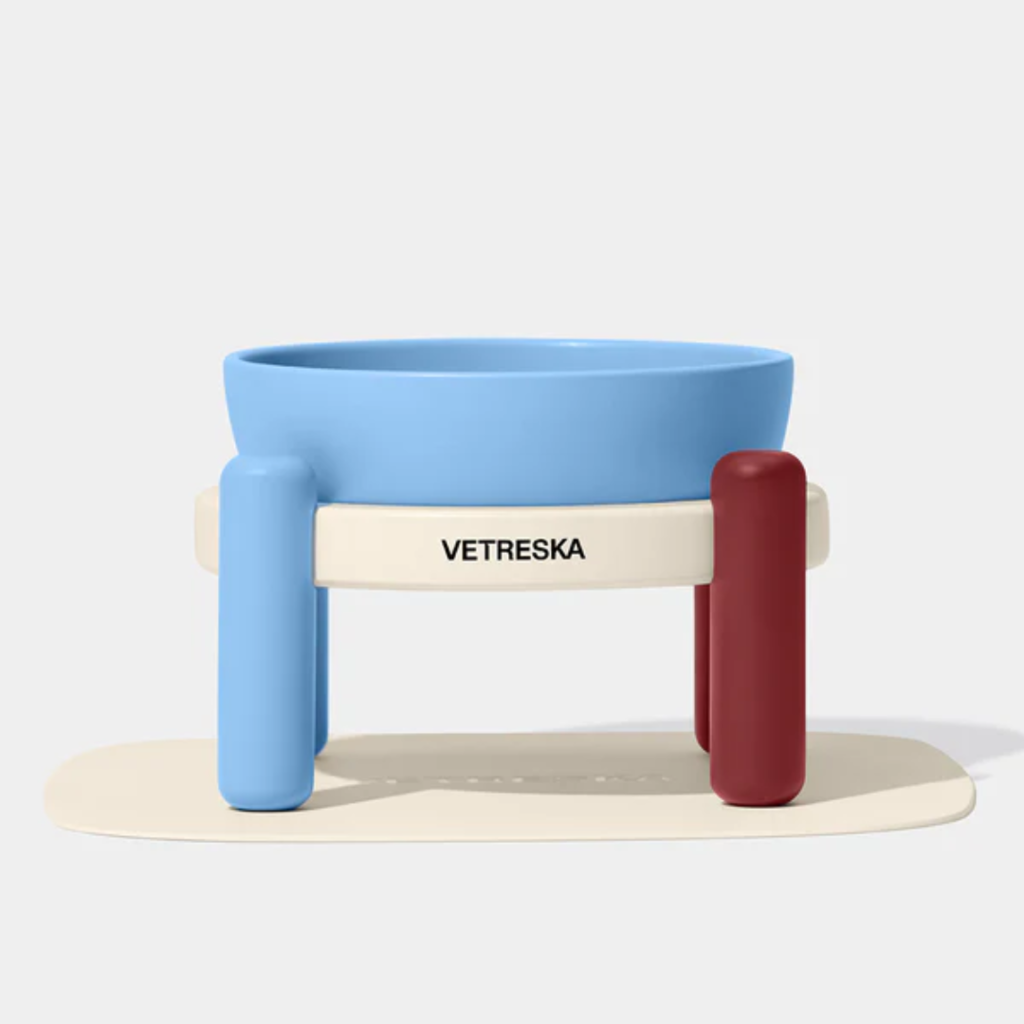 Vetreska Mist and Merlot Ceramic Bowl for Pets