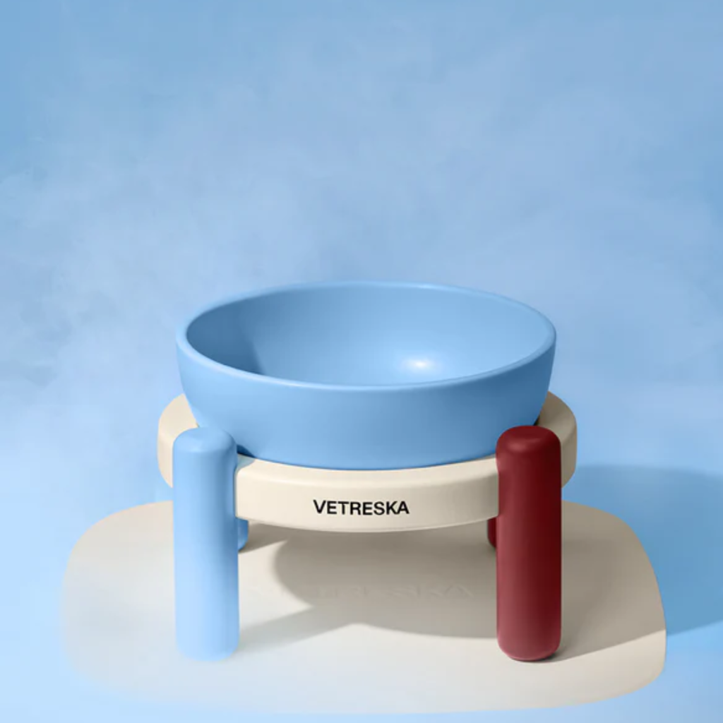 Vetreska Mist and Merlot Ceramic Bowl for Pets