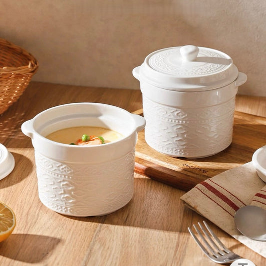Embossed Double-Handle Stew Pot