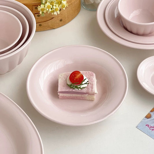 Creamy Pink Aesthetic Plate