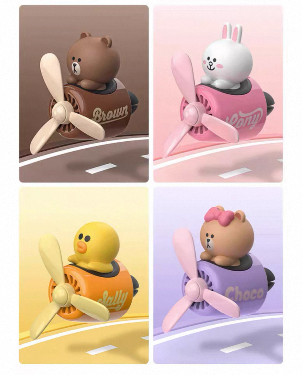 Line Friends Mini Airplane Car Air Freshener