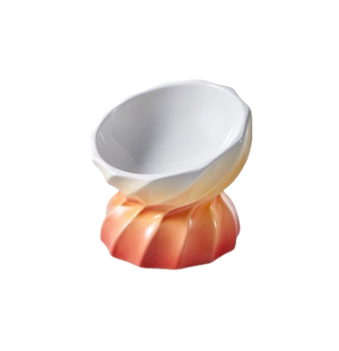 Candy-Colored Tilted Elevated Pet Bowl