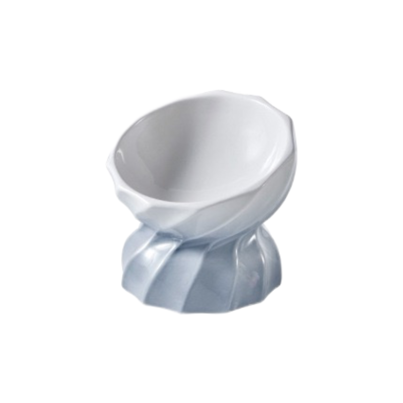 Candy-Colored Tilted Elevated Pet Bowl