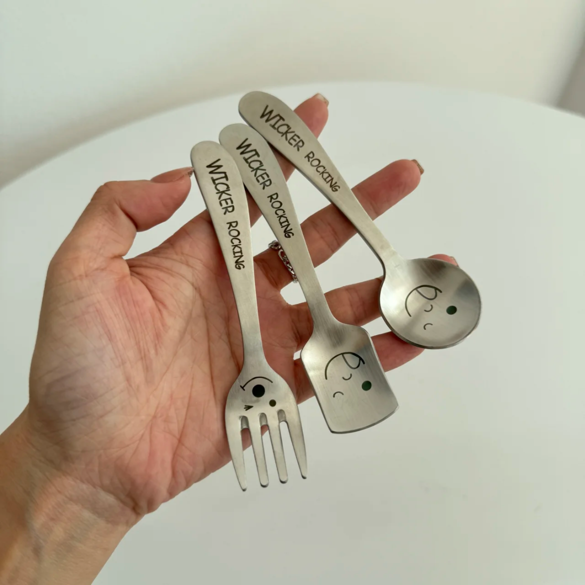 Stainless Steel Bear Small Bowl & Matching Spoon Set