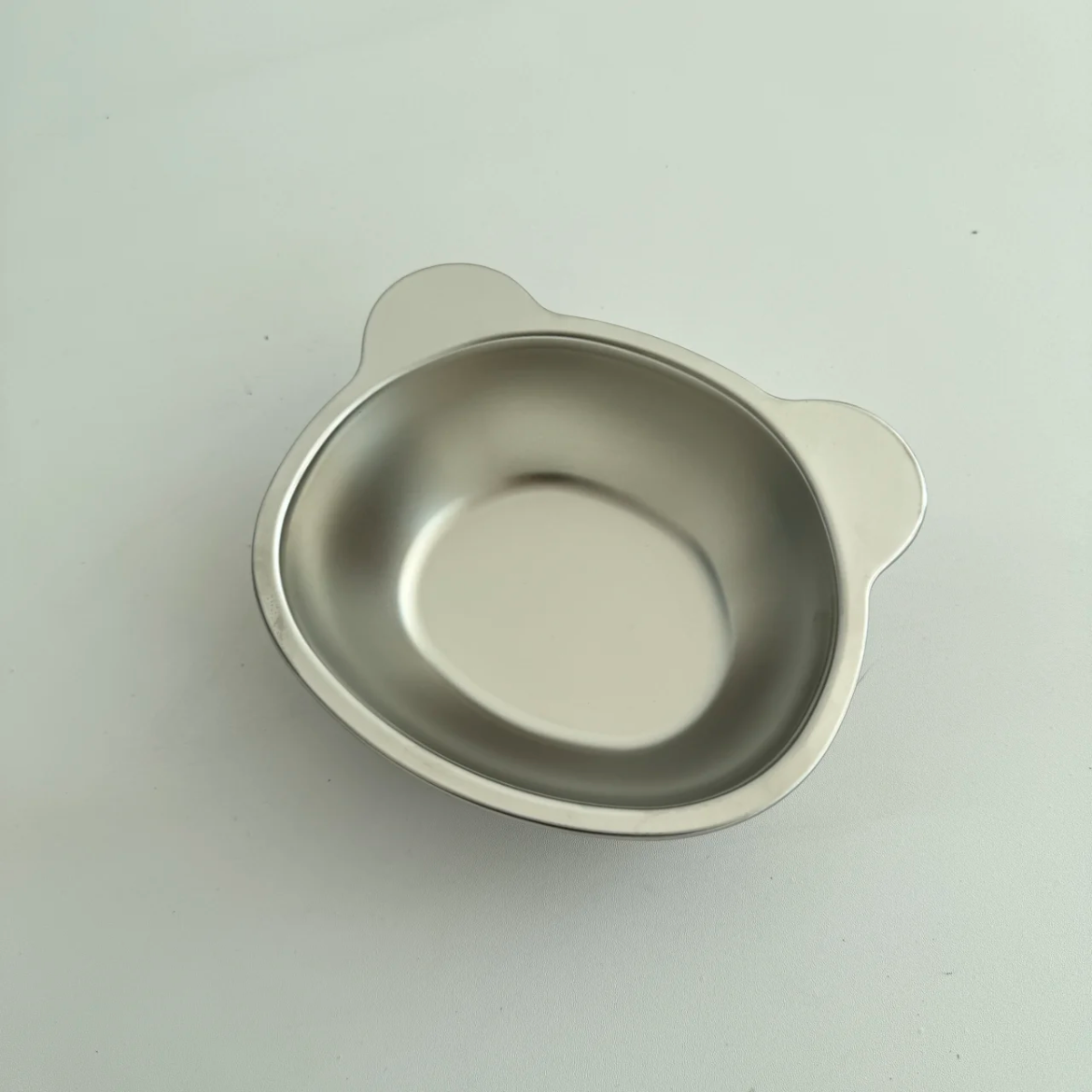 Stainless Steel Bear Small Bowl & Matching Spoon Set