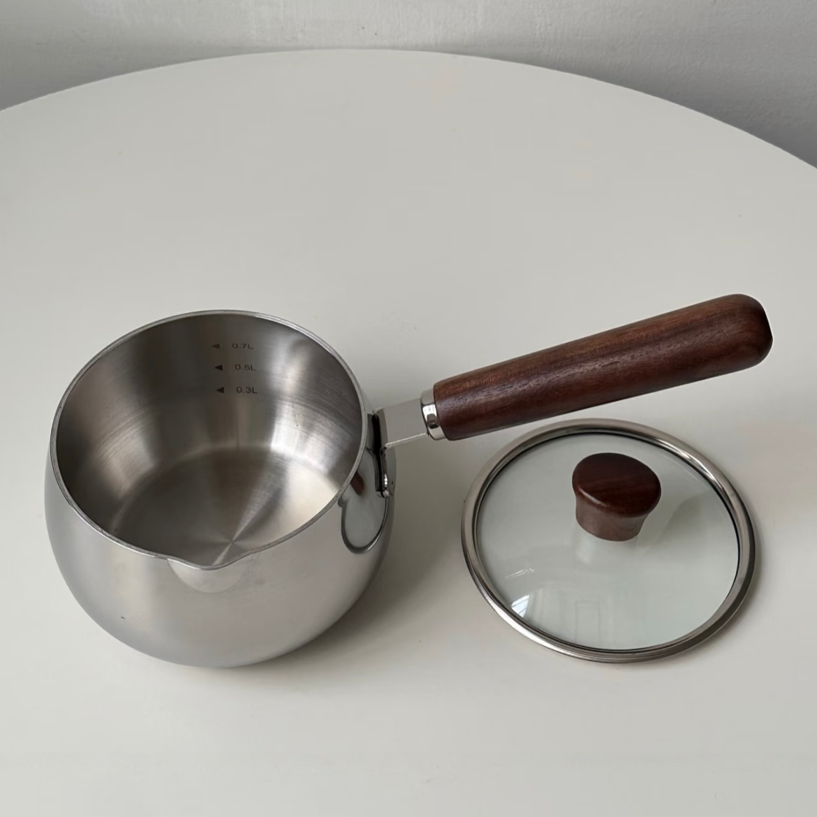 Mini Beech Wood & Black Walnut Wood Pot Extra Large Ramen Pot