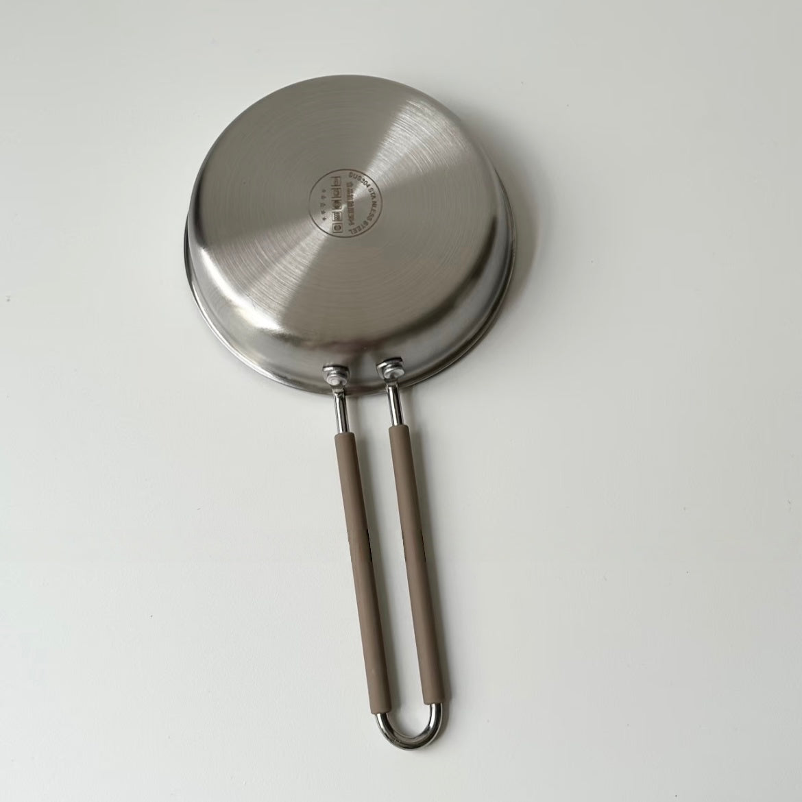 Uncoated thickened Tri-Ply Stainless Steel Frying Pan - 24cm