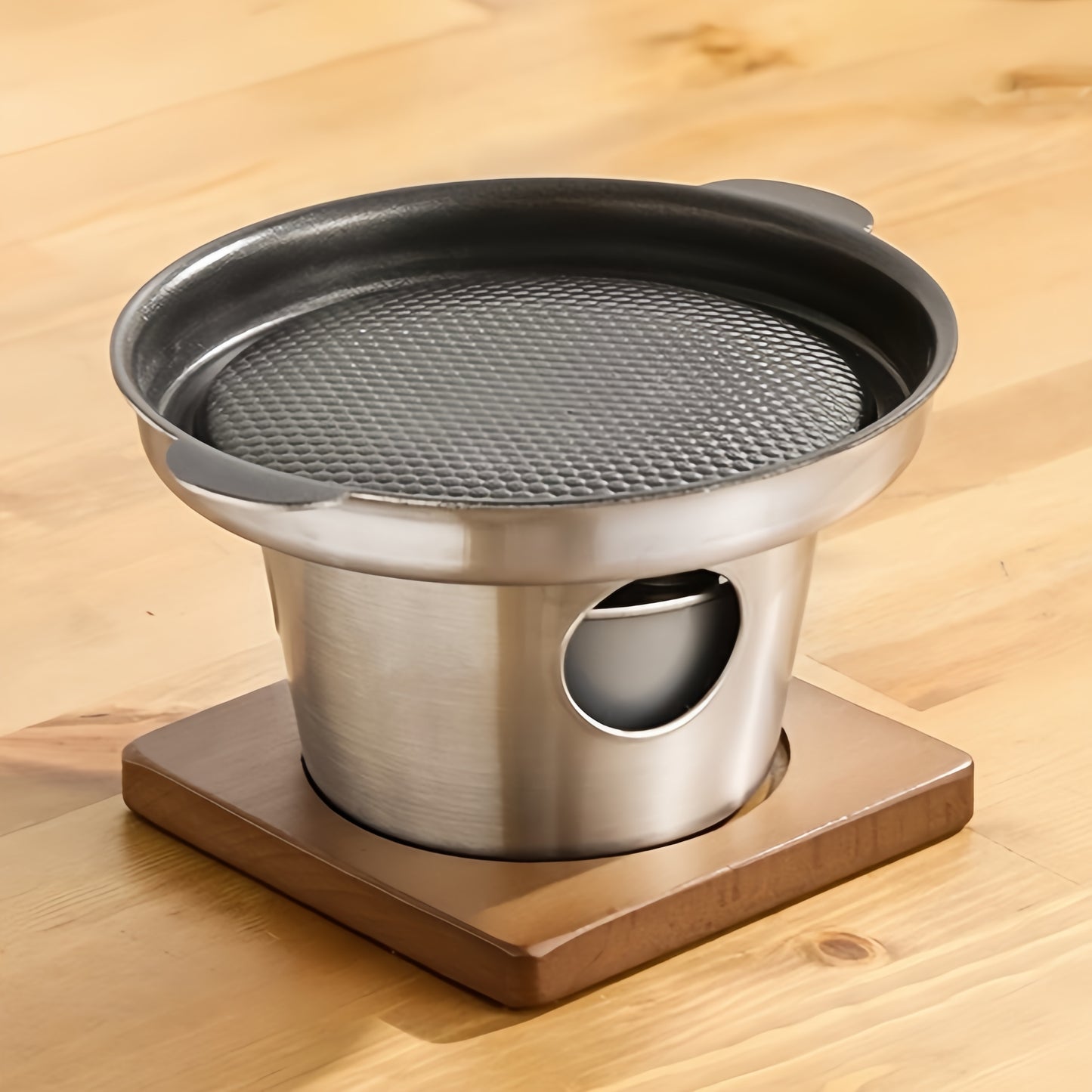 Korean-Style 3PLY Stainless Steel Non-Stick Mini BBQ Grill