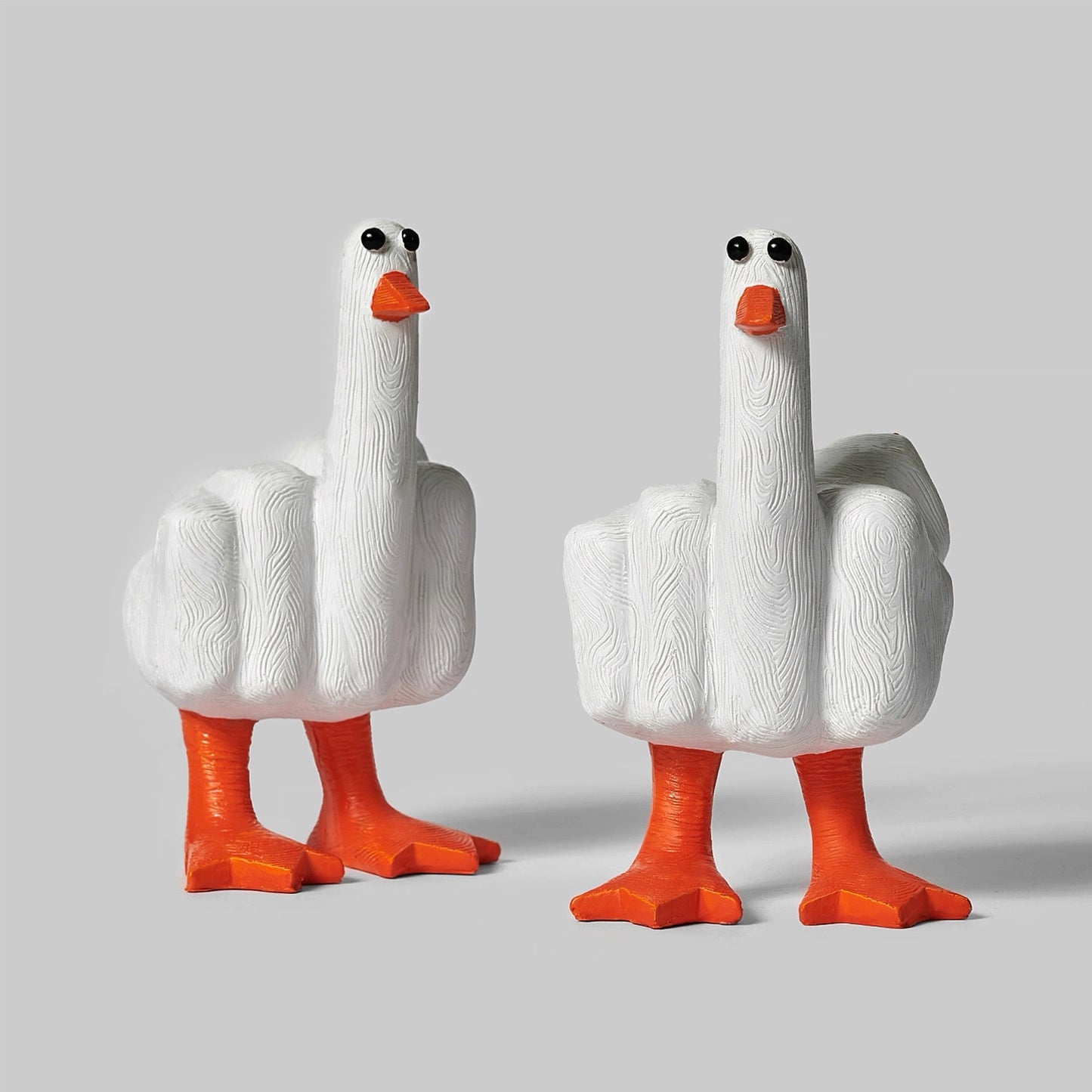 Middle Finger Duck Resin Desktop Decoration Hilarious Office Prank Gift