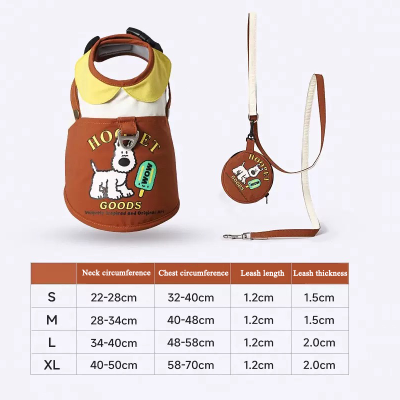 HOOPET Vest-Style Dog Harness and Leash Set
