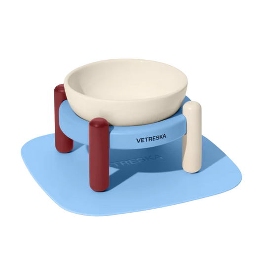 Vetreska Mist and Merlot Ceramic Bowl for Pets