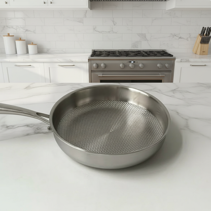 Thickened Embossed Frying Pan with Lid