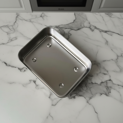 Food Storage Container with Lid and Drainage Rack