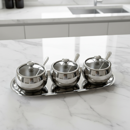 Thickened Condiment Pot Set