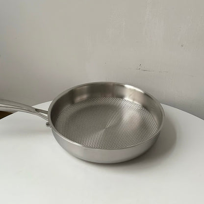 Thickened Embossed Frying Pan with Lid