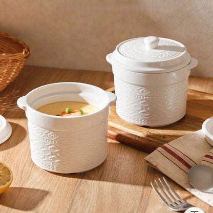 Embossed Double-Handle Stew Pot