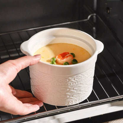 Embossed Double-Handle Stew Pot