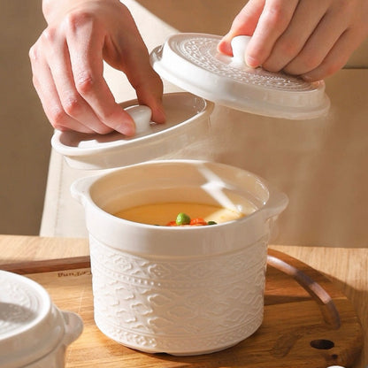 Embossed Double-Handle Stew Pot