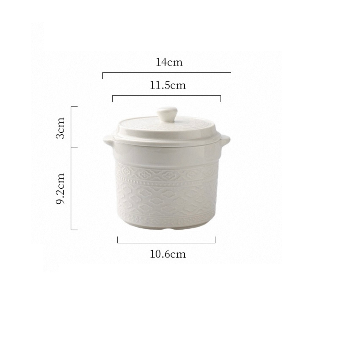 Embossed Double-Handle Stew Pot