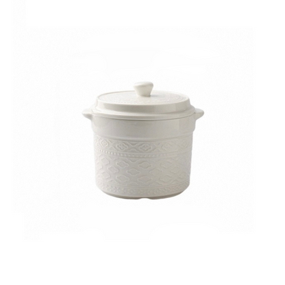Embossed Double-Handle Stew Pot