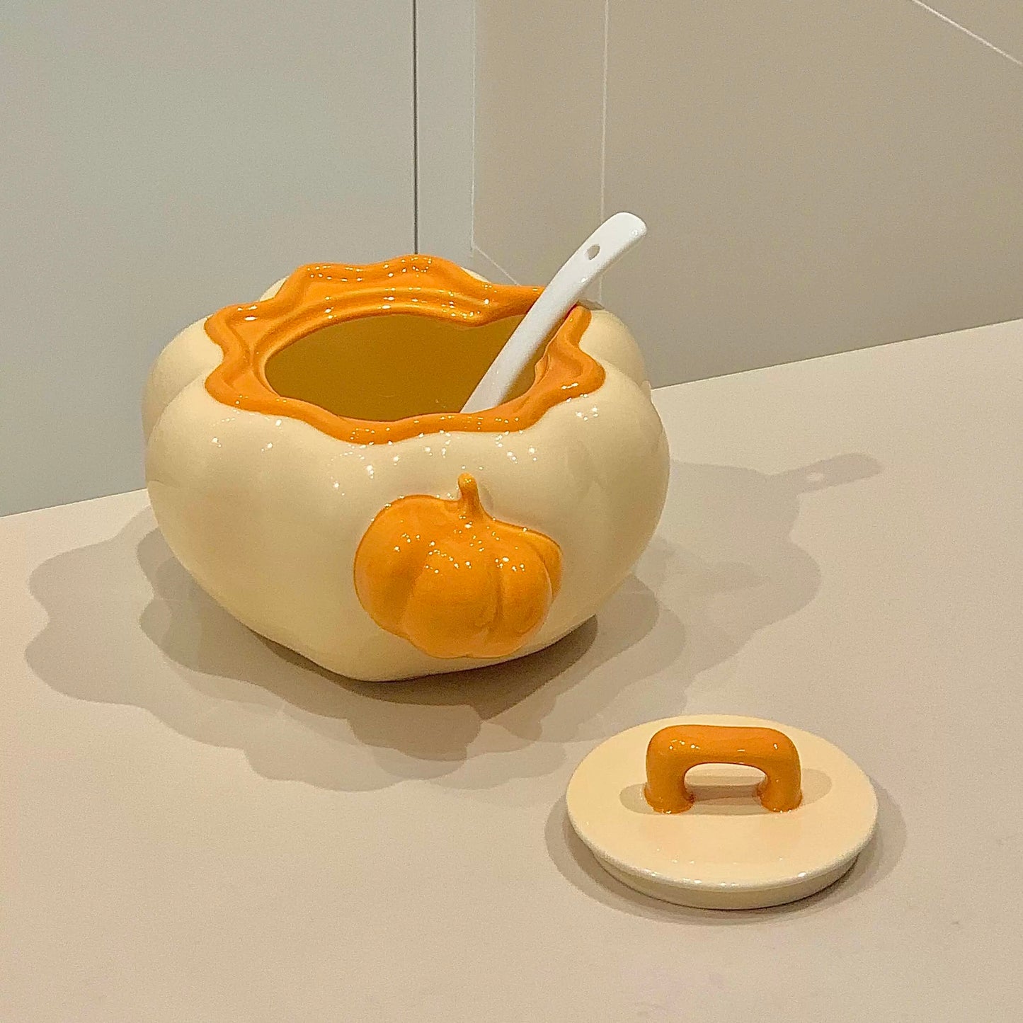 Pumpkin Oil Jar