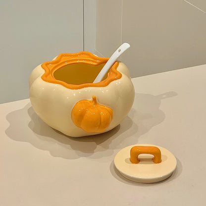 Pumpkin Oil Jar