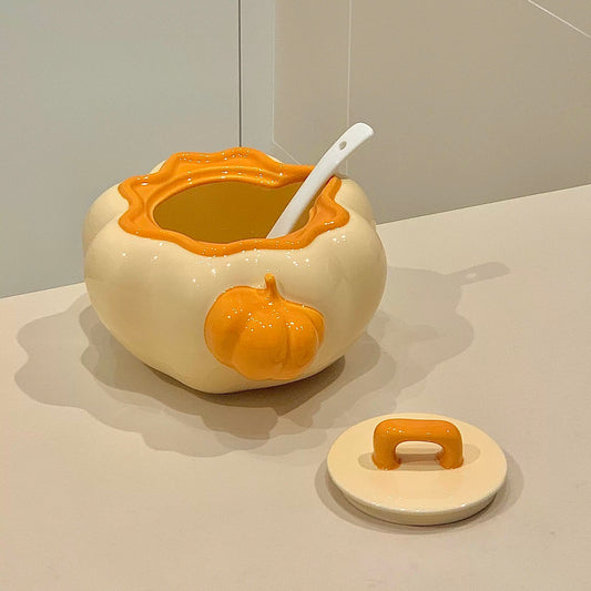 Pumpkin Oil Jar