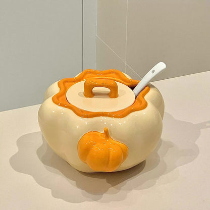 Pumpkin Oil Jar