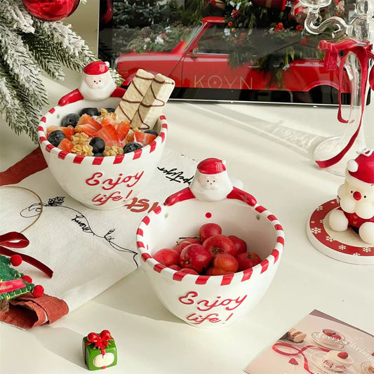 Santa Claus Yogurt & Fruit Bowl