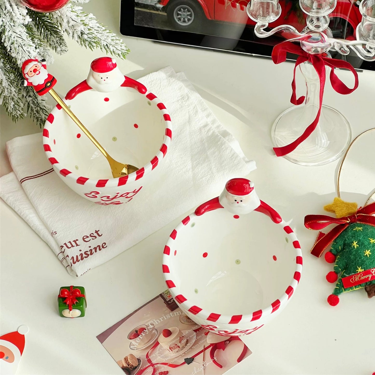 Santa Claus Yogurt & Fruit Bowl