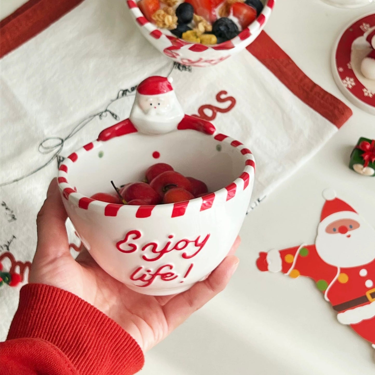 Santa Claus Yogurt & Fruit Bowl