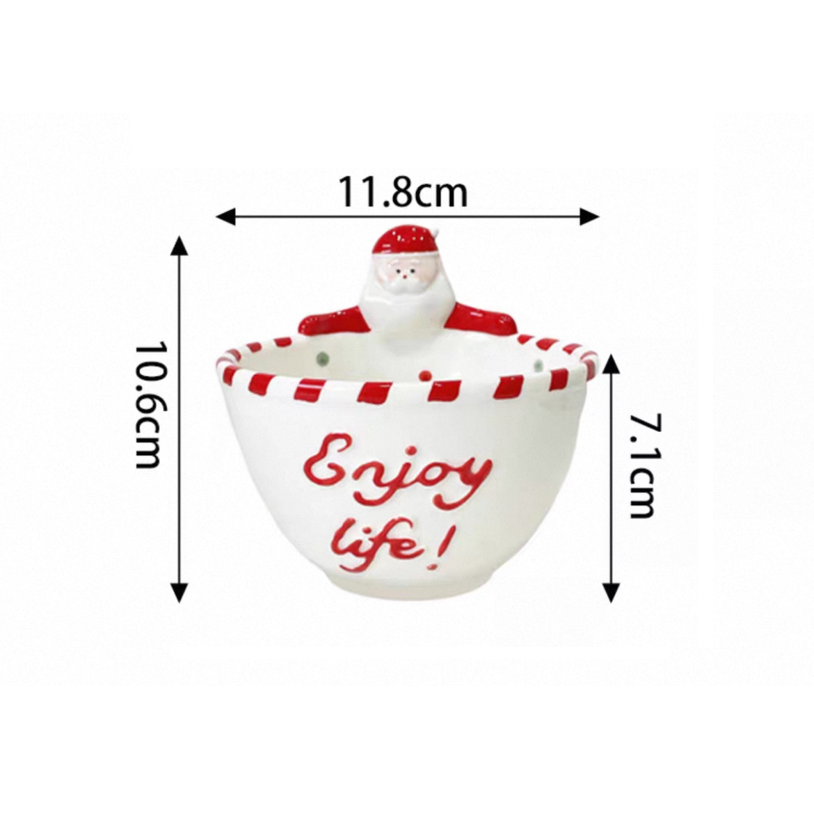 Santa Claus Yogurt & Fruit Bowl