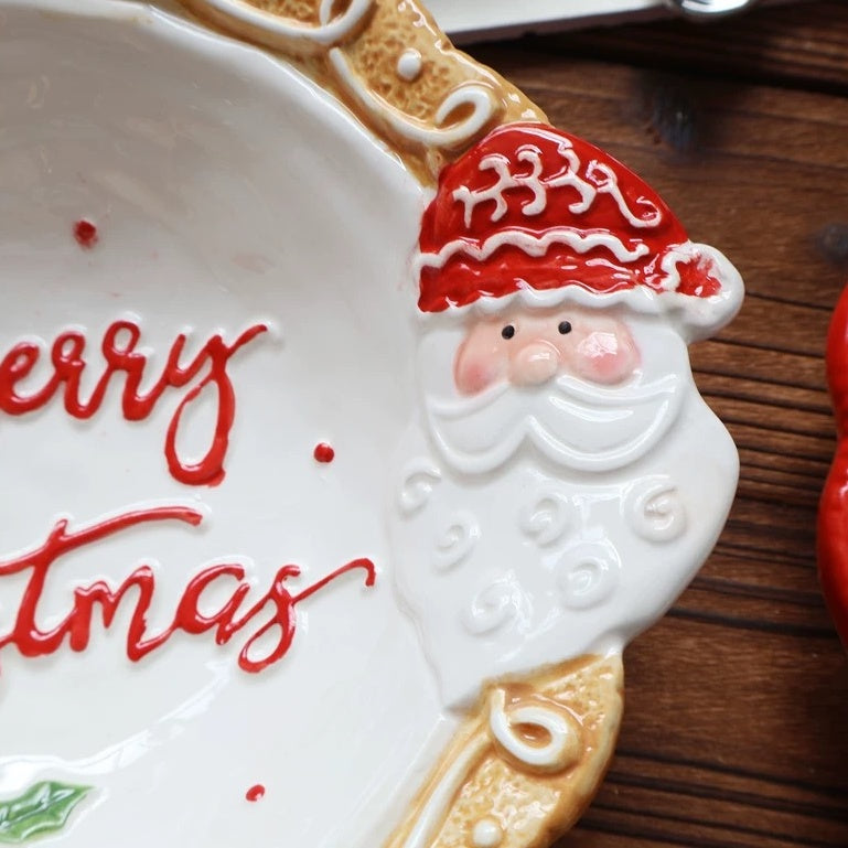 "Merry Christmas" Beige Bowl