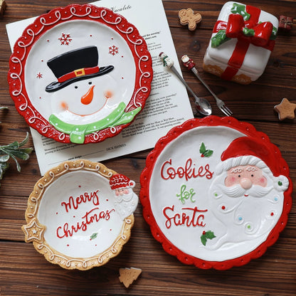 Snowman Relief Plate