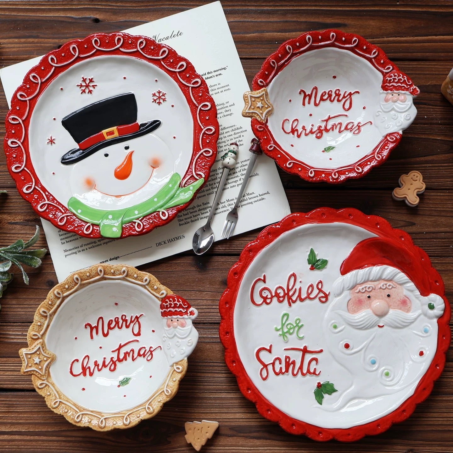 Snowman Relief Plate