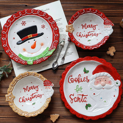 Snowman Relief Plate