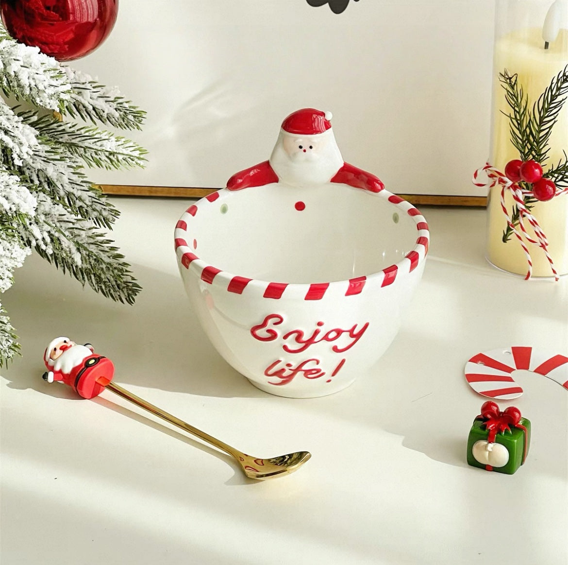 Santa Claus Yogurt & Fruit Bowl