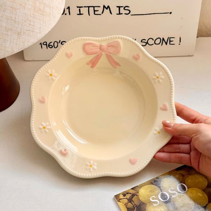 Pink Bow Plate