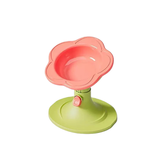 Adjustable Flower Ceramic Pet Bowl