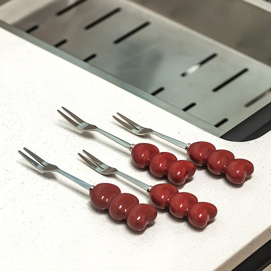 Fruit Fork and Storage Jar Set
