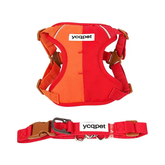 Reflective Vest-Style Harness Leash for Small Dogs
