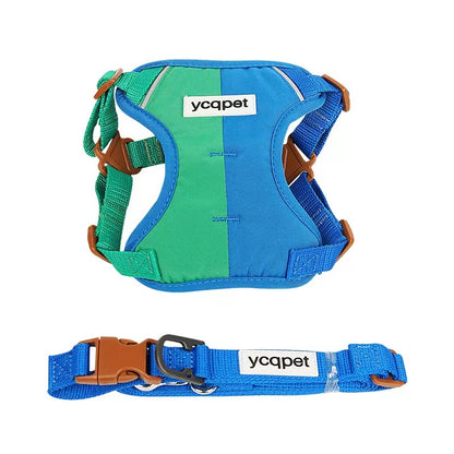 Reflective Vest-Style Harness Leash for Small Dogs