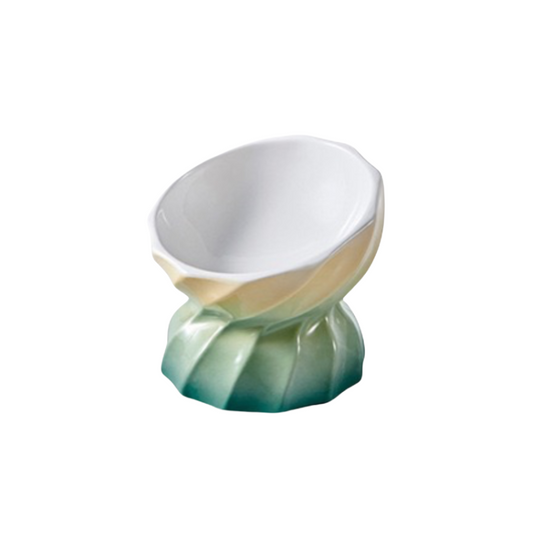 Candy-Colored Tilted Elevated Pet Bowl