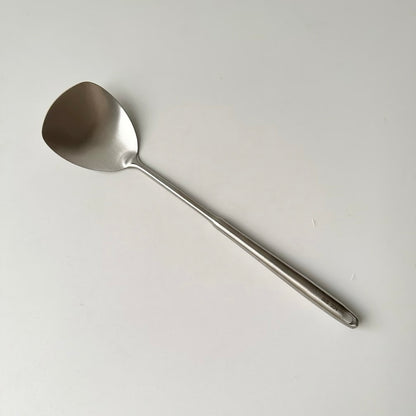 Mini Extended Spatula & Soup Spoon Set with Heat-Resistant Handle