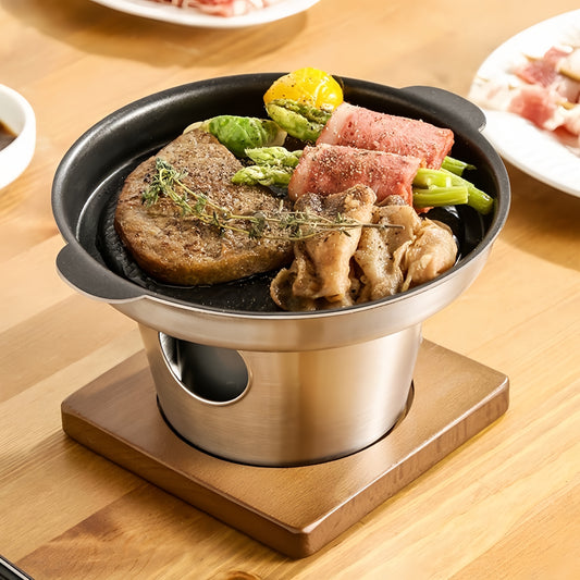 Korean-Style 3PLY Stainless Steel Non-Stick Mini BBQ Grill