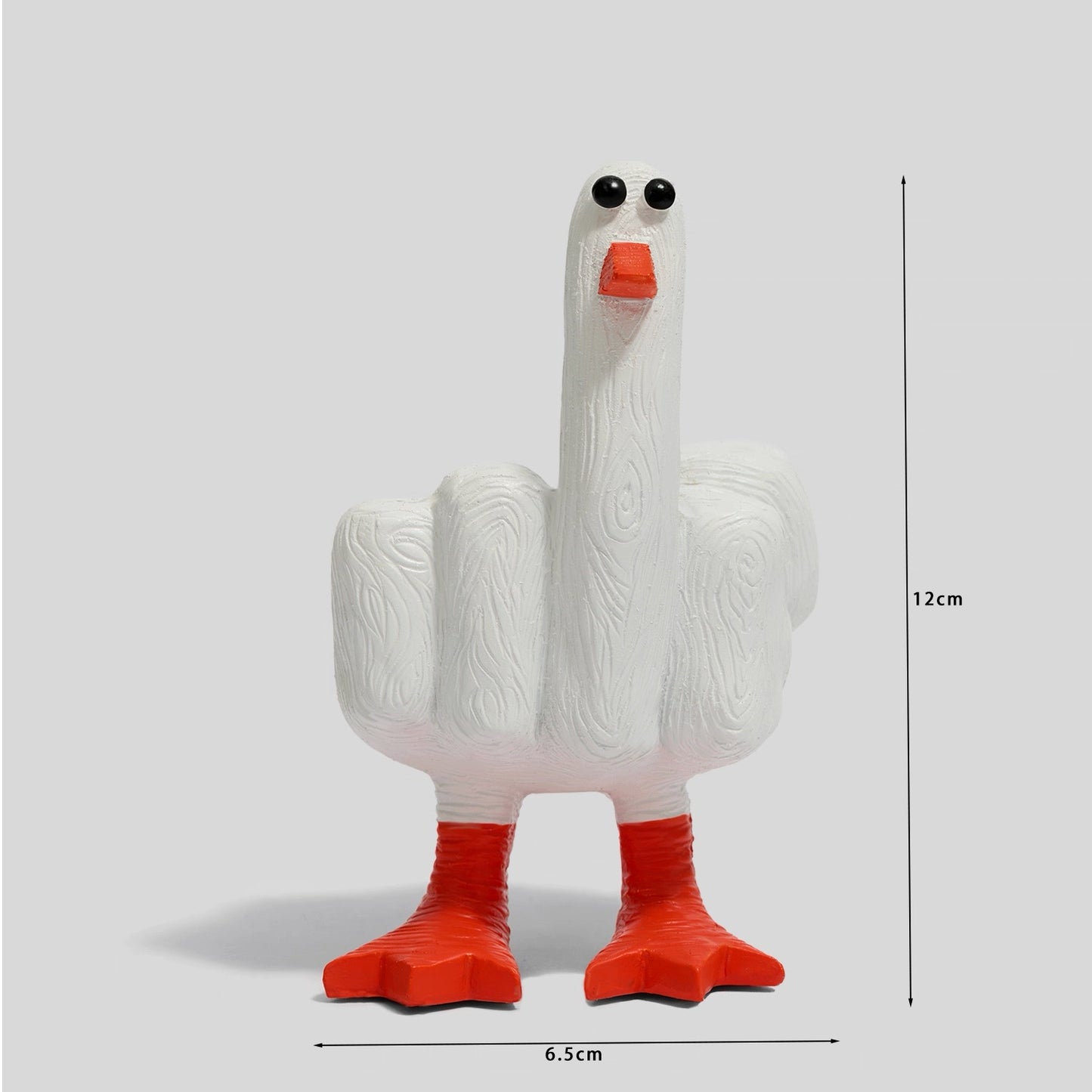 Middle Finger Duck Resin Desktop Decoration Hilarious Office Prank Gift