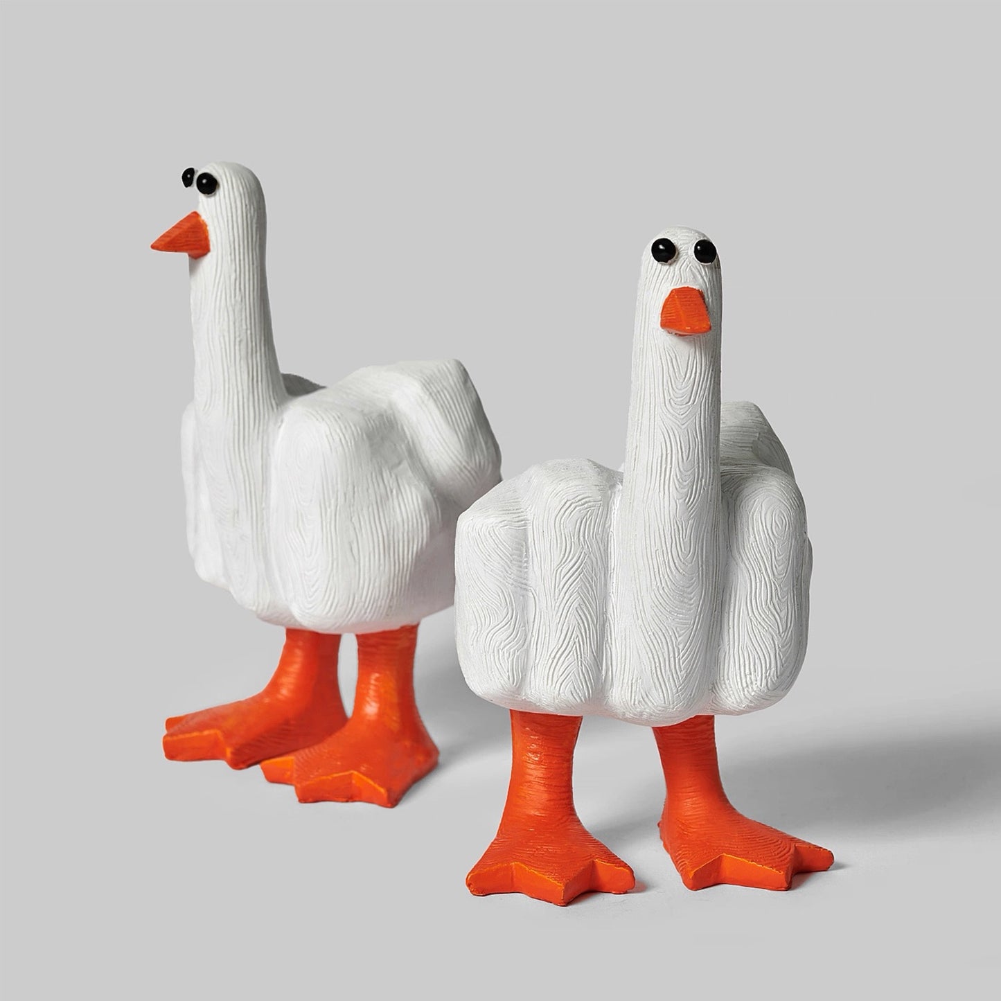 Middle Finger Duck Resin Desktop Decoration Hilarious Office Prank Gift