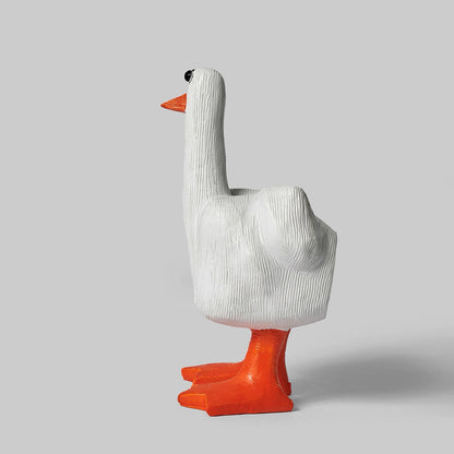 Middle Finger Duck Resin Desktop Decoration Hilarious Office Prank Gift