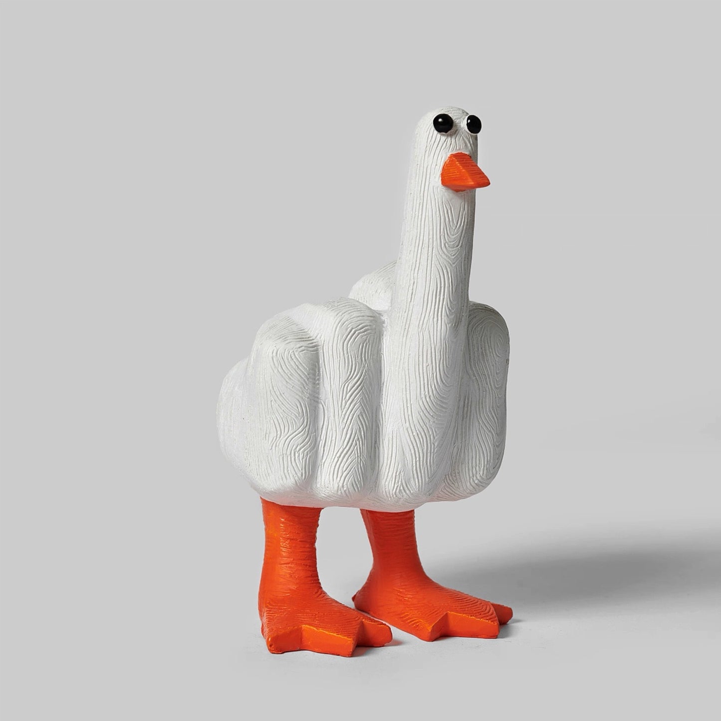 Middle Finger Duck Resin Desktop Decoration Hilarious Office Prank Gift